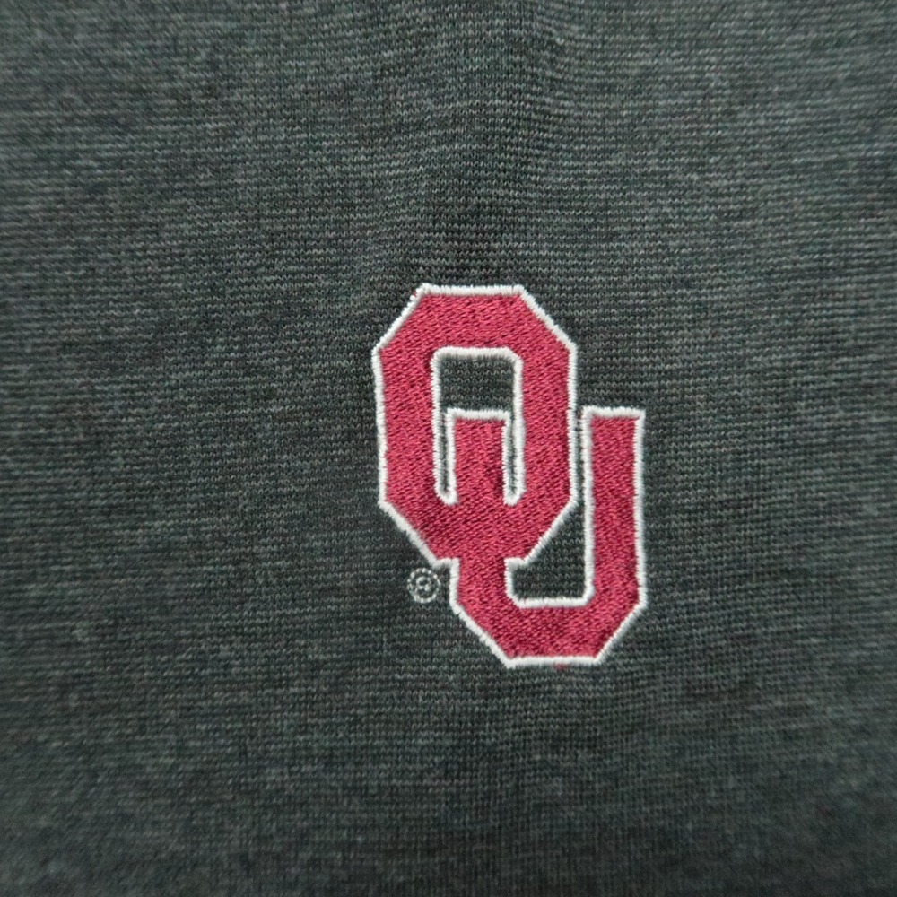 Oklahoma Sooners Pullover Men XXL Gray Tommy Bahama Island Zone Quarter Zip - Picture 4 of 10